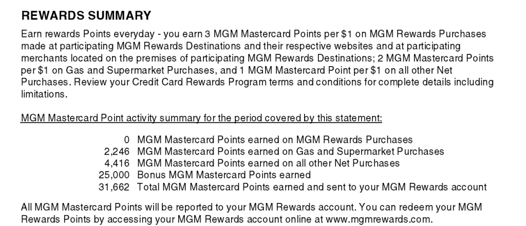 MGM Rewards Mastercard review